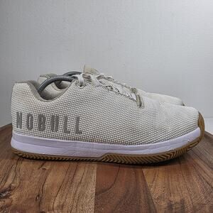 Nobull Outwork Edge Impact Mens White Gum Size 12 Athletic Gym Training Shoes